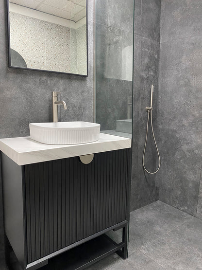 Marlo 750mm Matte Black Wall Hung Cabinet Only
