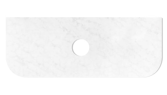 Havana 1200x500x20 Solid Surface Cloudy Carrara Top