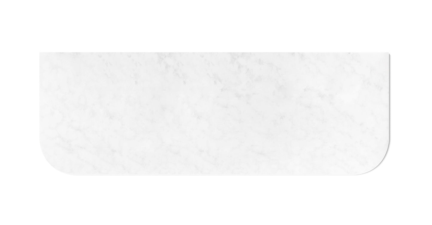 Havana 1500x500x20 Solid Surface Cloudy Carrara Top No Hole