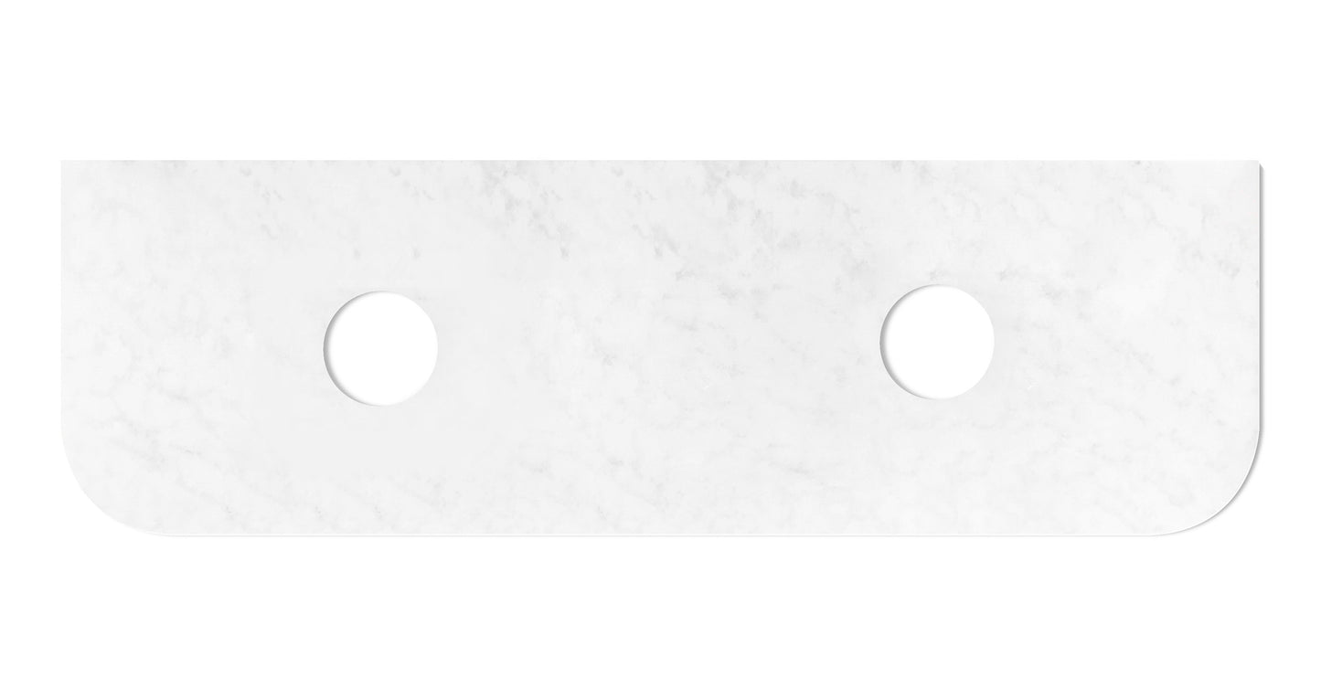 Havana 1800x500x20 Solid Surface Cloudy Carrara Top