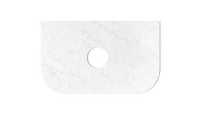 Havana 750x500x20 Solid Surface Cloudy Carrara Top