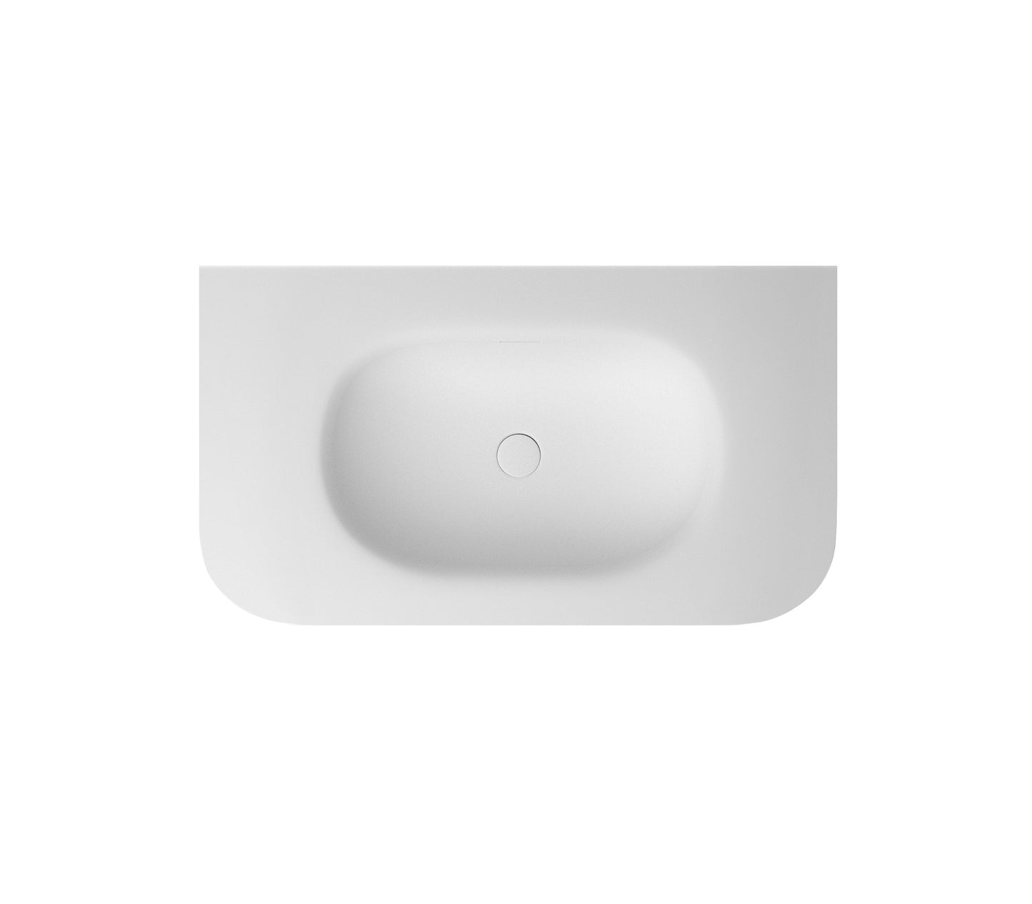 Chloe 900x500 Silk Matte White Top with Basin