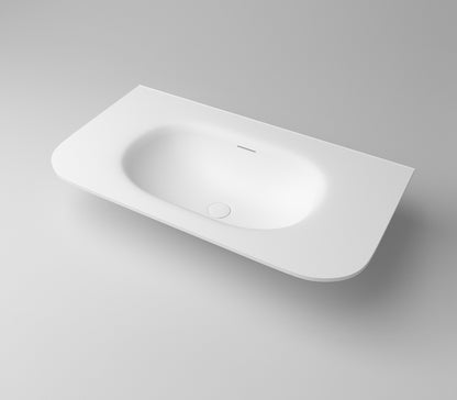 Chloe 900x500 Silk Matte White Top with Basin