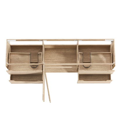 Byron 1800mm Natural Oak Wall Hung Cabinet Only