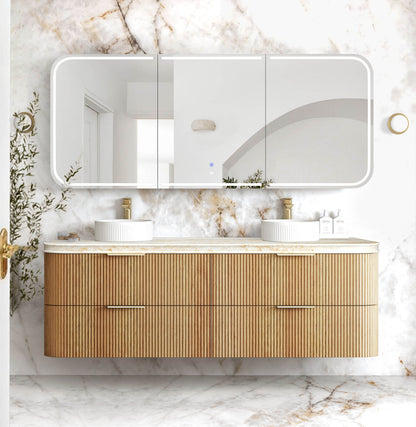 Havana 1800mm Woodland Oak Fluted  Cabinet