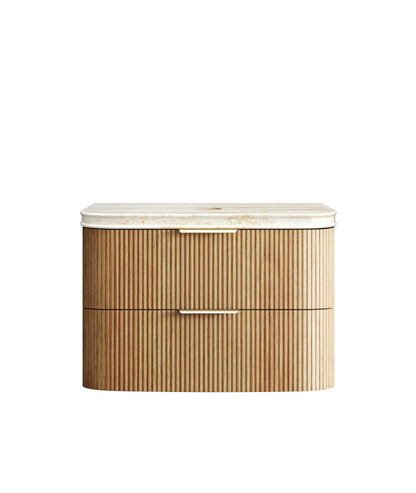 Havana 900mm Woodland Oak Fluted  Cabinet