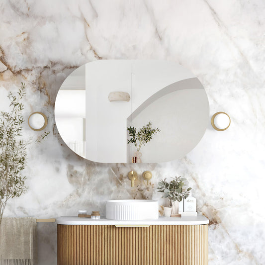 Bondi 900x600 Woodland Oak Shaving Cabinet