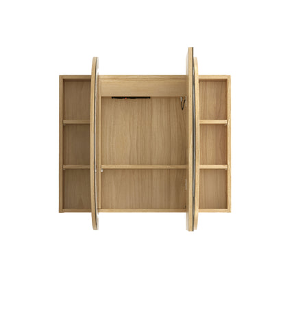 LED Bondi 1200x750 Woodland Oak Shaving Cabinet - Premium Edition