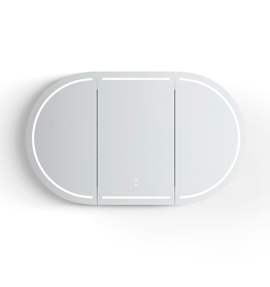 LED Bondi 1500x900 Woodland Oak Shaving Cabinet - Premium Edition