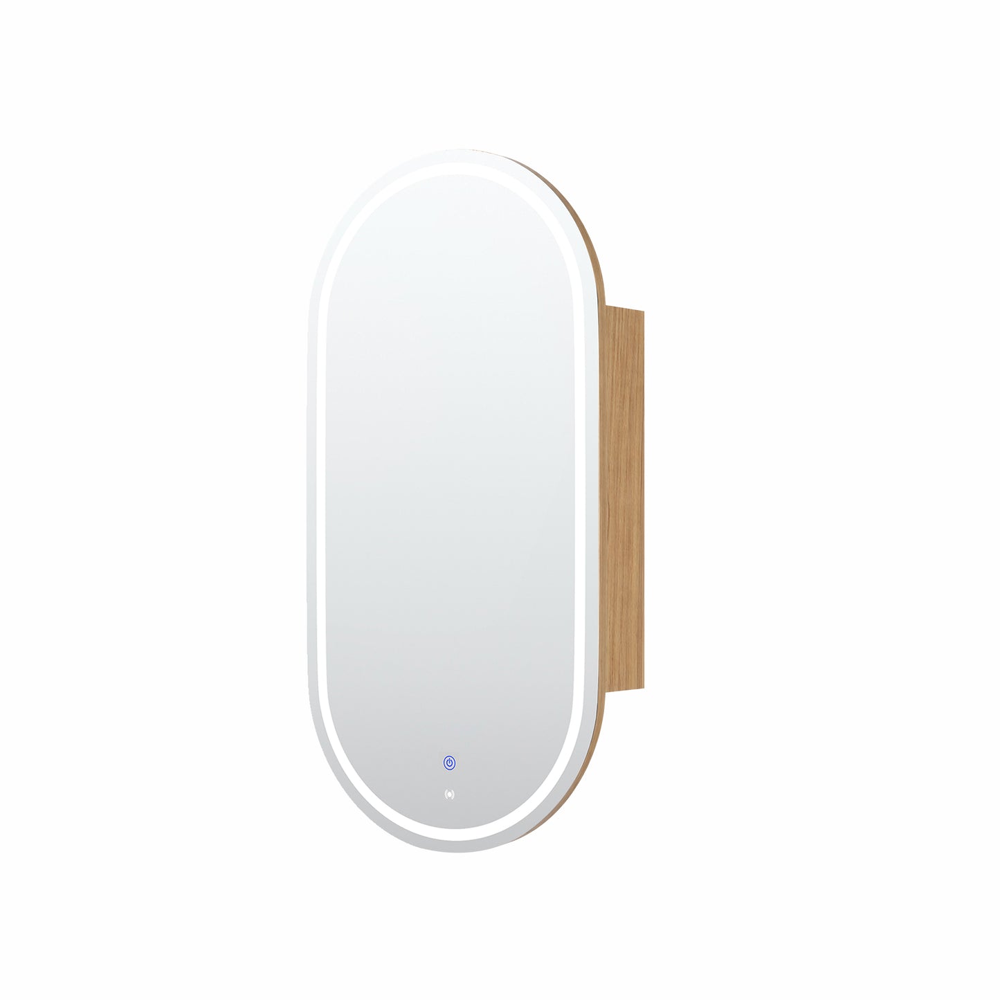 LED Noosa 900x450 Woodland Oak Shaving Cabinet - Premium Edition
