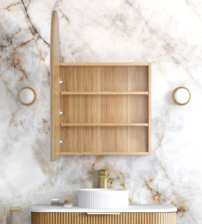 Archie 900mm Woodland Oak Shaving Cabinet