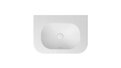 Havana English Edge 750x500x50 Matte White with Soft Square Basin Top