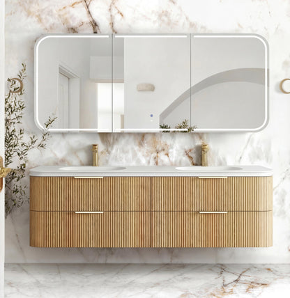 Havana 1800mm Woodland Oak Fluted  Cabinet
