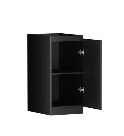 Mini Laundry 430mm Hampshire Matte Black with Pure White Top