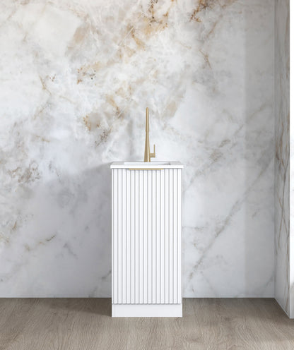 Mini Laundry 430mm Noosa White with Pure White Top