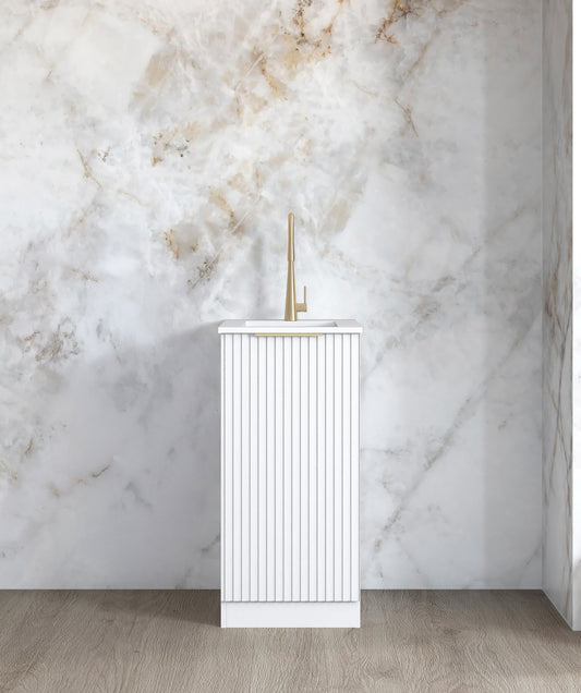 Mini Laundry 430mm Noosa White with Pure White Top