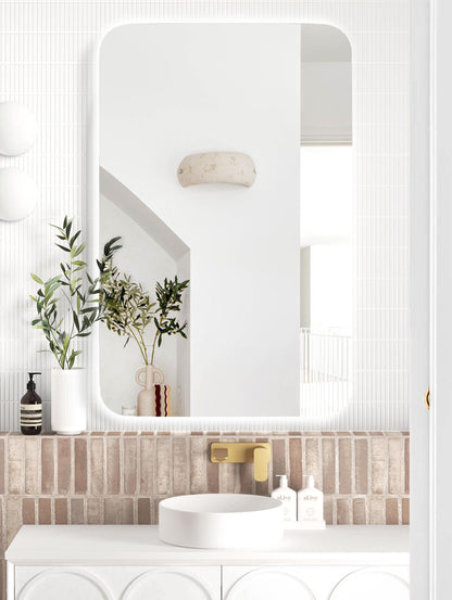 LED Newport 1200x750 Frameless Tuffi Mirror Back Lit