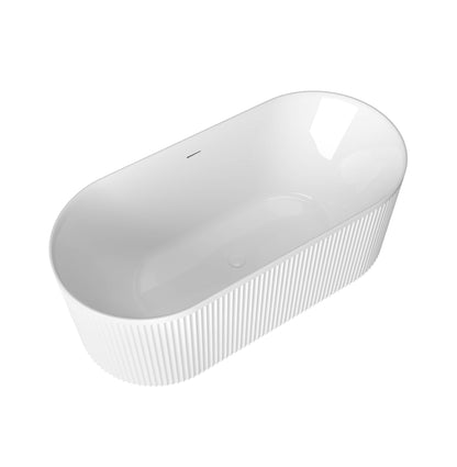 Attica Havana 1500 Gloss White Freestanding Bath with Overflow