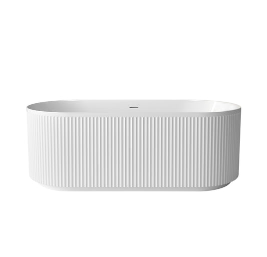 Attica Havana 1700 Gloss White Freestanding Bath with Overflow