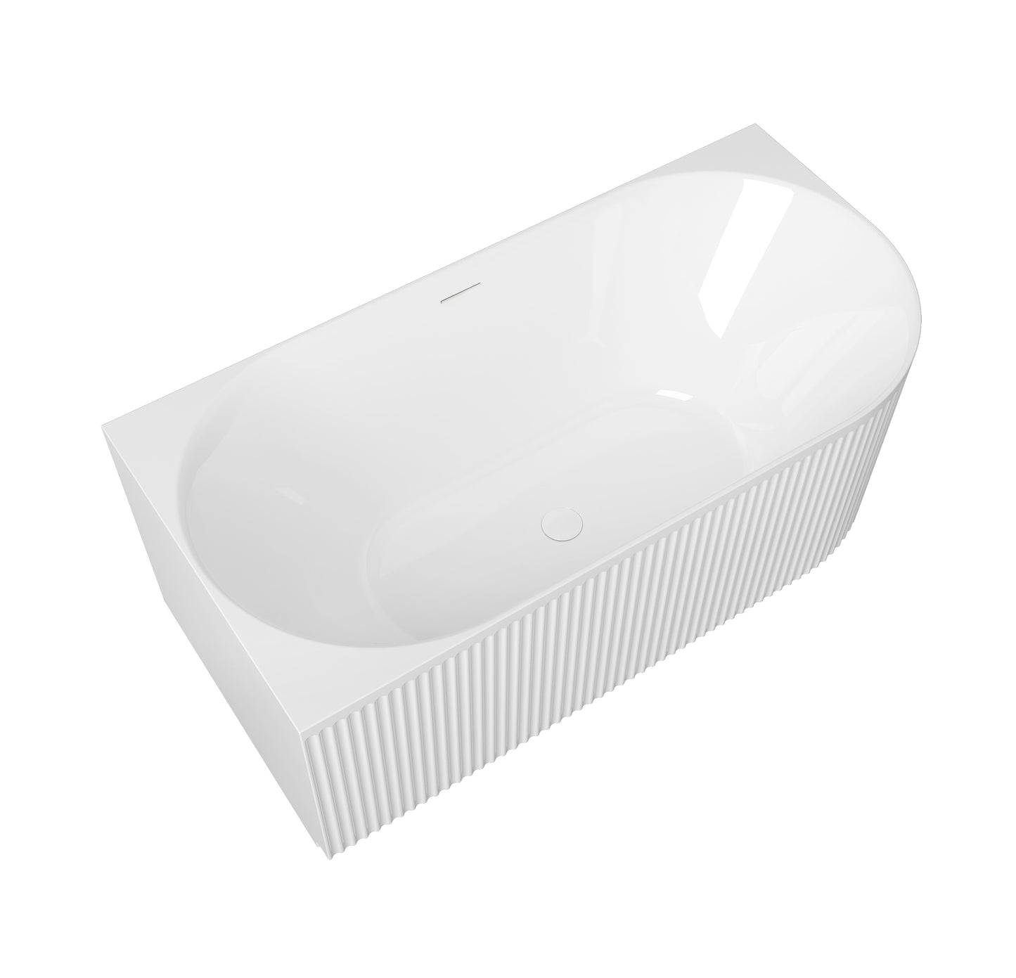 Attica Havana 1500 Gloss White Left Corner Bath with Overflow