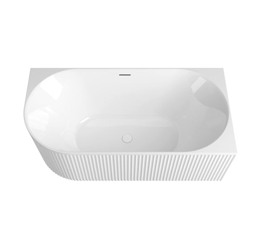 Attica Havana 1500 Gloss White Right Corner Bath with Overflow
