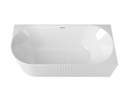 Attica Havana 1700 Gloss White Right Corner Bath with Overflow
