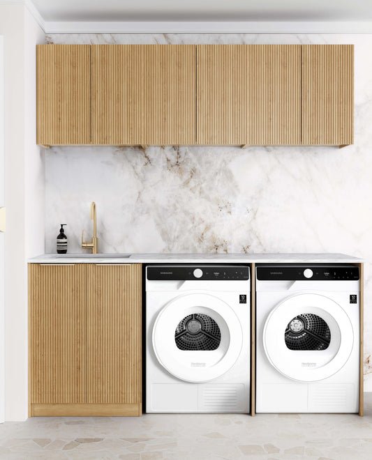 Laundry Kit 1960A Havana Woodland Oak with Cloudy Carrara Top