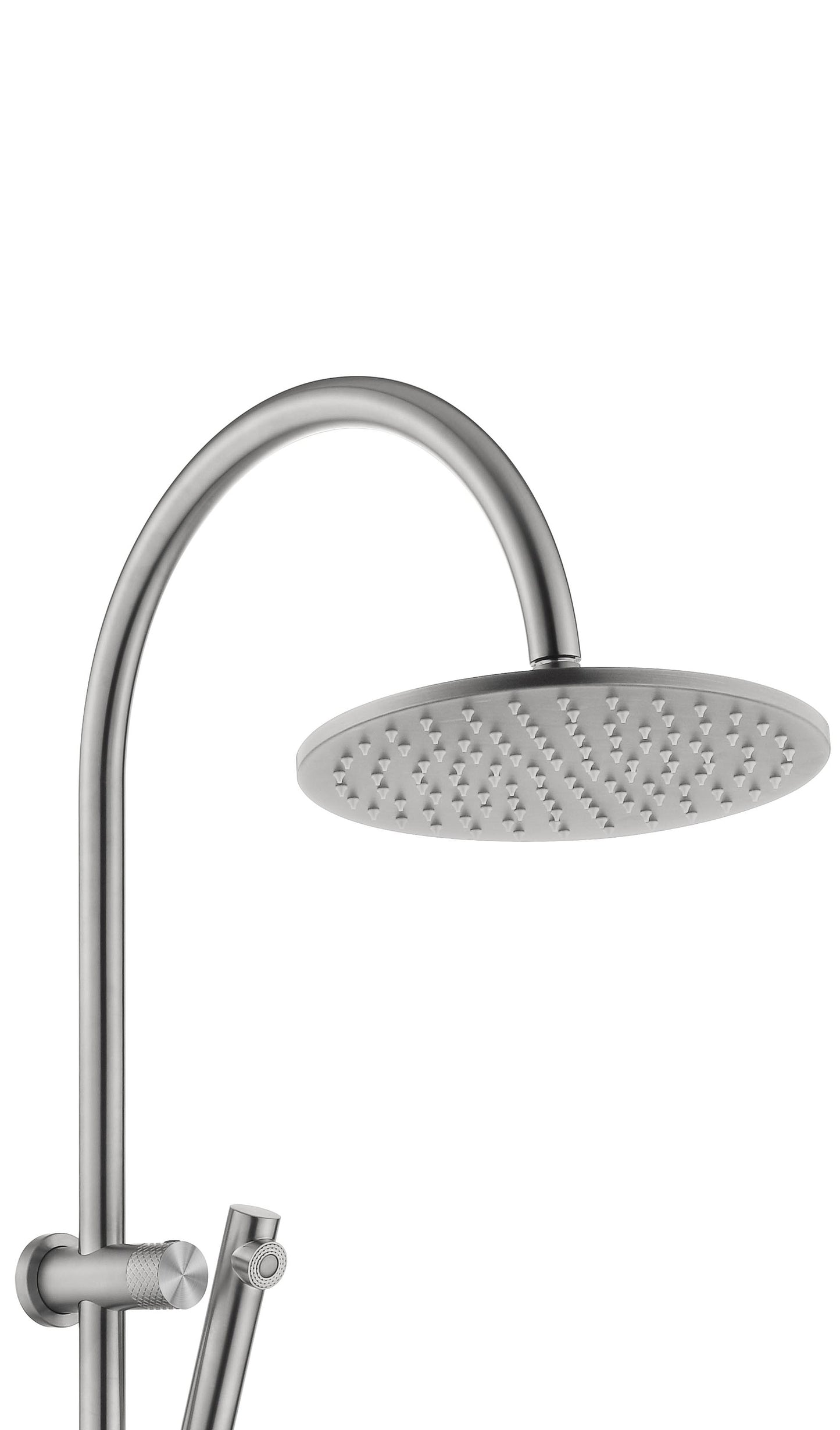Celine Twin Shower Combo Brushed Stainless Steel