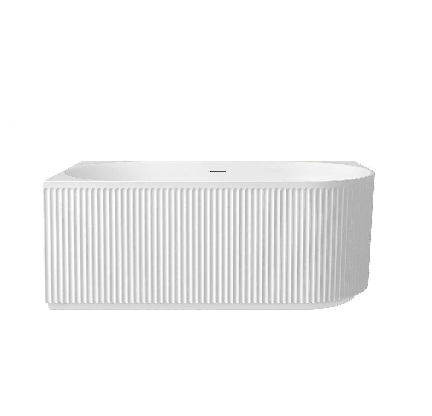 Attica Havana 1500 Matte White Left Corner Bath with Overflow
