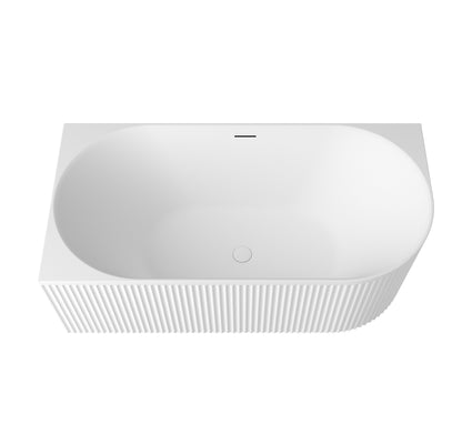 Attica Havana 1500 Matte White Left Corner Bath with Overflow