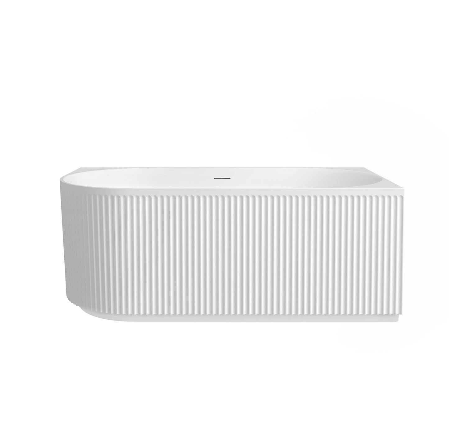 Attica Havana 1500 Matte White Right Corner Bath with Overflow