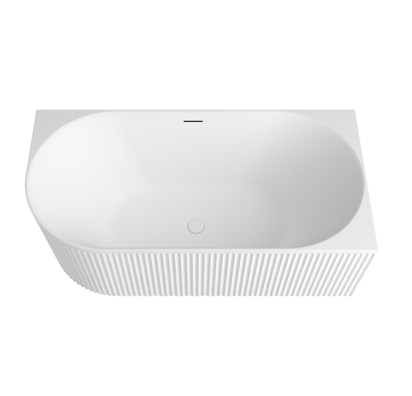 Attica Havana 1500 Matte White Right Corner Bath with Overflow