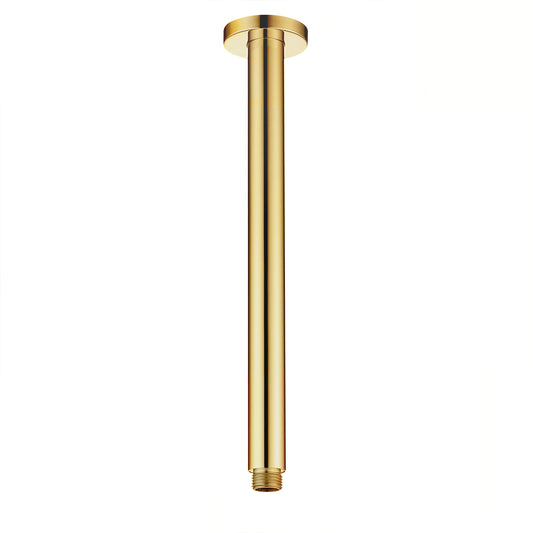 Pavia 300mm Argent Gold Ceiling Shower Arm Round