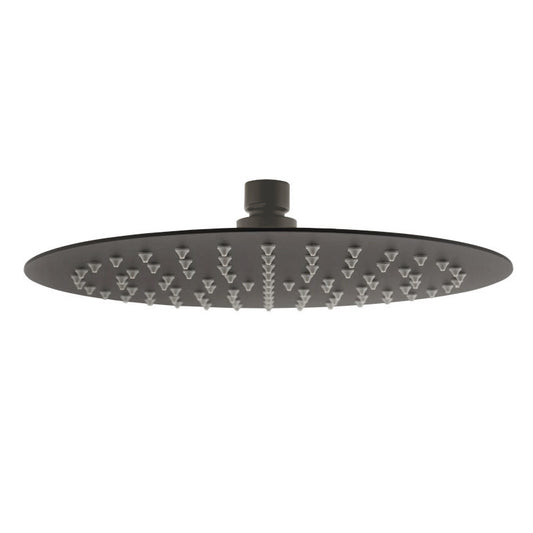 Pavia 300mm Gun Metal Shower Head Stainless Steel Round