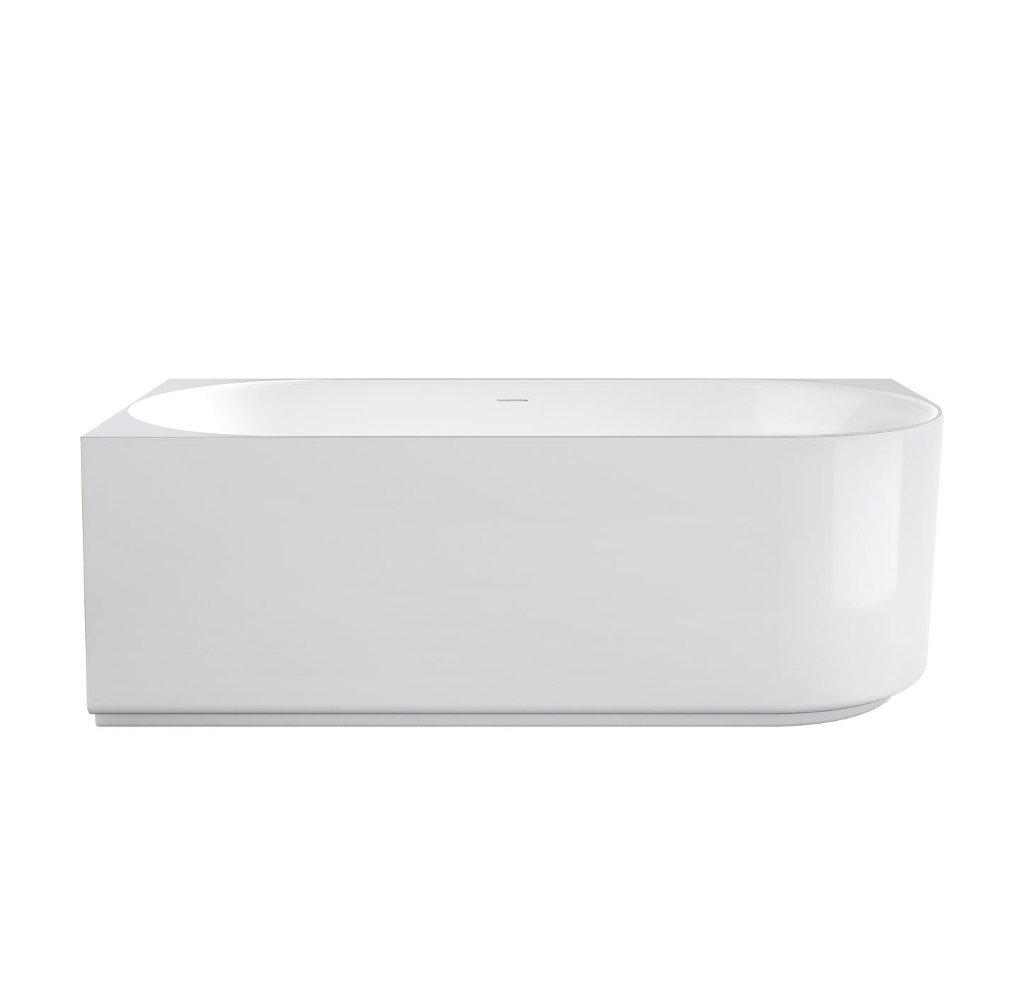 Attica Celine 1500 Gloss White Left Corner Bath with Overflow