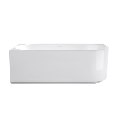 Attica Celine 1500 Gloss White Left Corner Bath with Overflow
