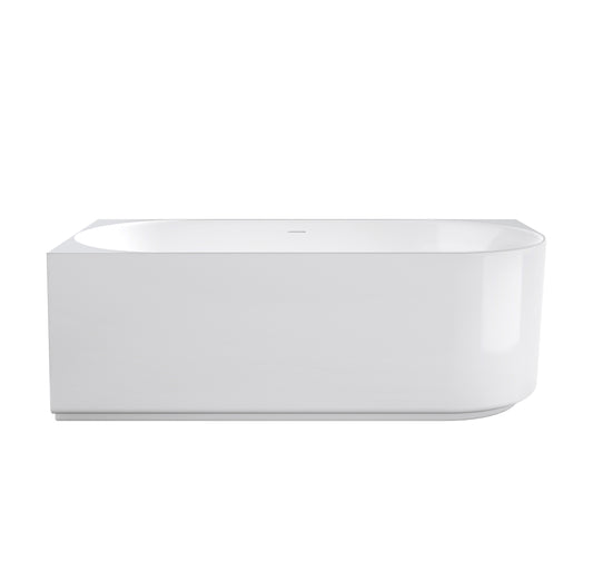 Attica Celine 1500 Gloss White Left Corner Bath with Overflow