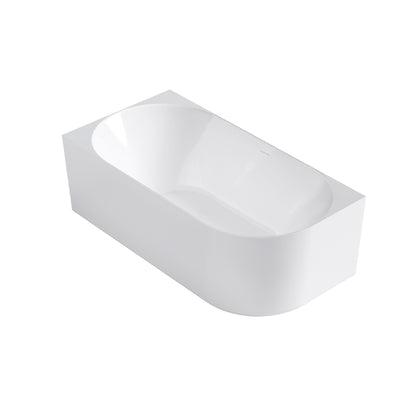 Attica Celine 1500 Gloss White Left Corner Bath with Overflow