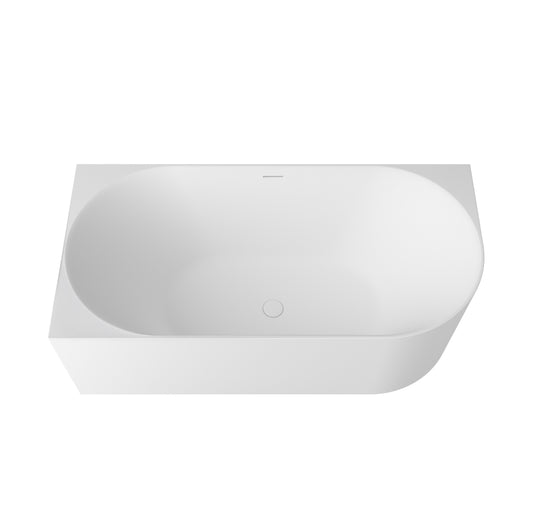 Attica Celine 1500 Matte White Left Corner Bath with Overflow