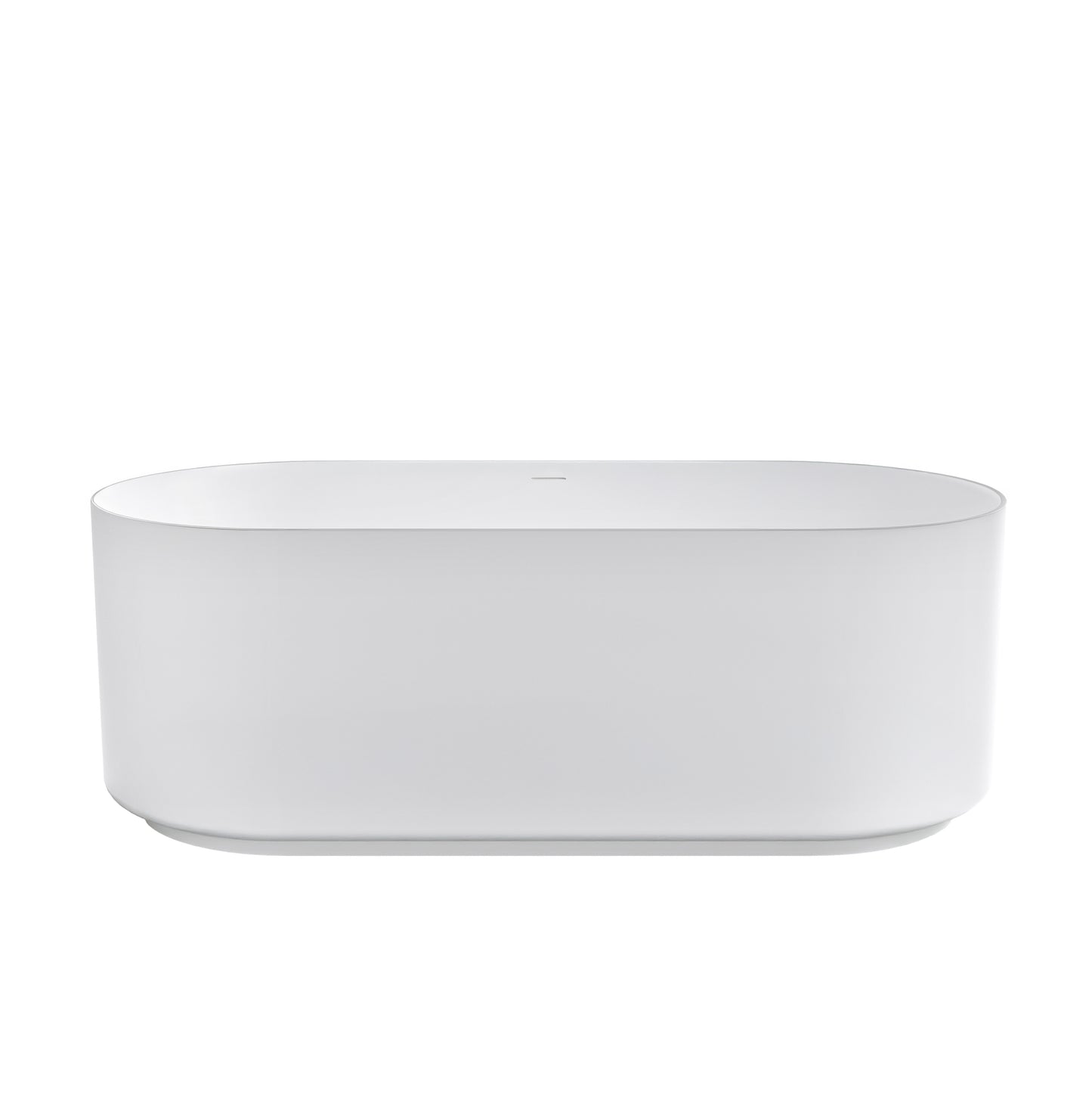 Attica Celine 1500 Matte White Freestanding Bath with Overflow