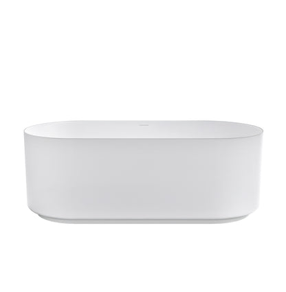 Attica Celine 1500 Matte White Freestanding Bath with Overflow