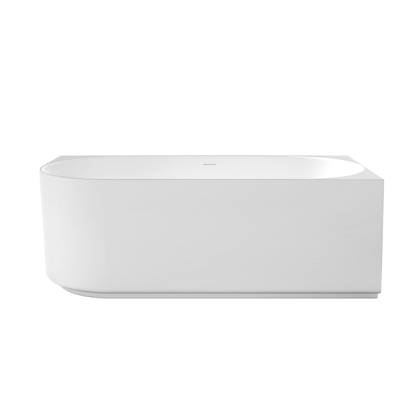 Attica Celine 1500 Matte White Right Corner Bath with Overflow