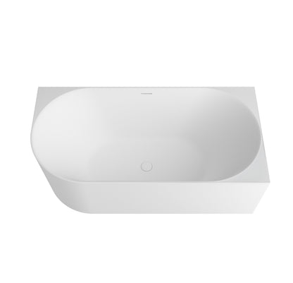 Attica Celine 1500 Matte White Right Corner Bath with Overflow