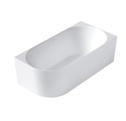 Attica Celine 1500 Matte White Right Corner Bath with Overflow