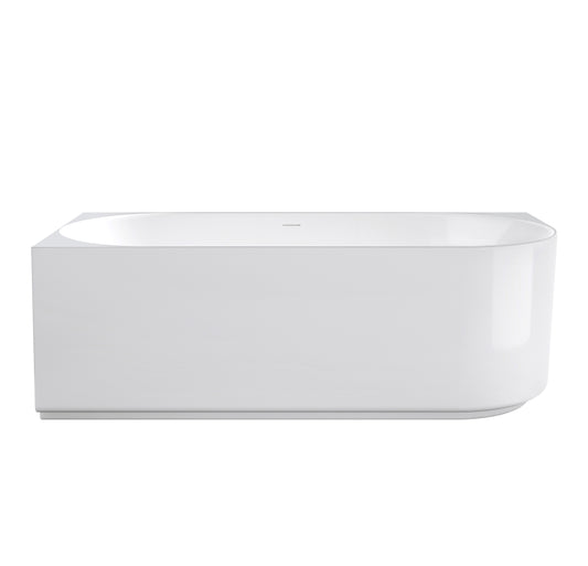 Attica Celine 1700 Gloss White Left Corner Bath with Overflow