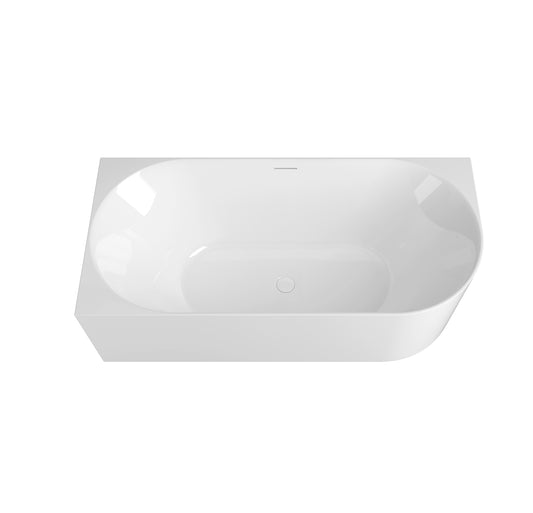 Attica Celine 1700 Gloss White Left Corner Bath with Overflow