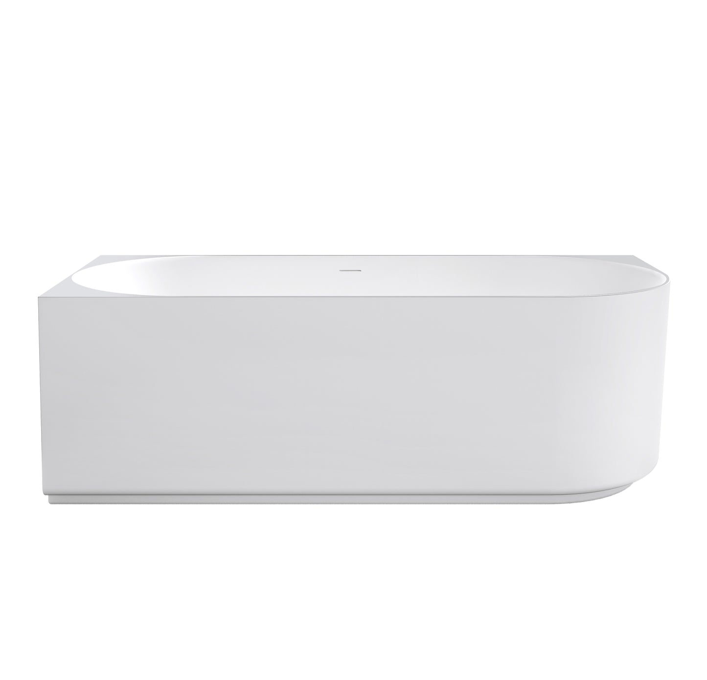 Attica Celine 1700 Matte White Left Corner Bath with Overflow