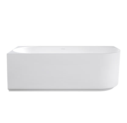 Attica Celine 1700 Matte White Left Corner Bath with Overflow