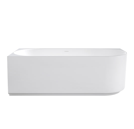 Attica Celine 1700 Matte White Left Corner Bath with Overflow