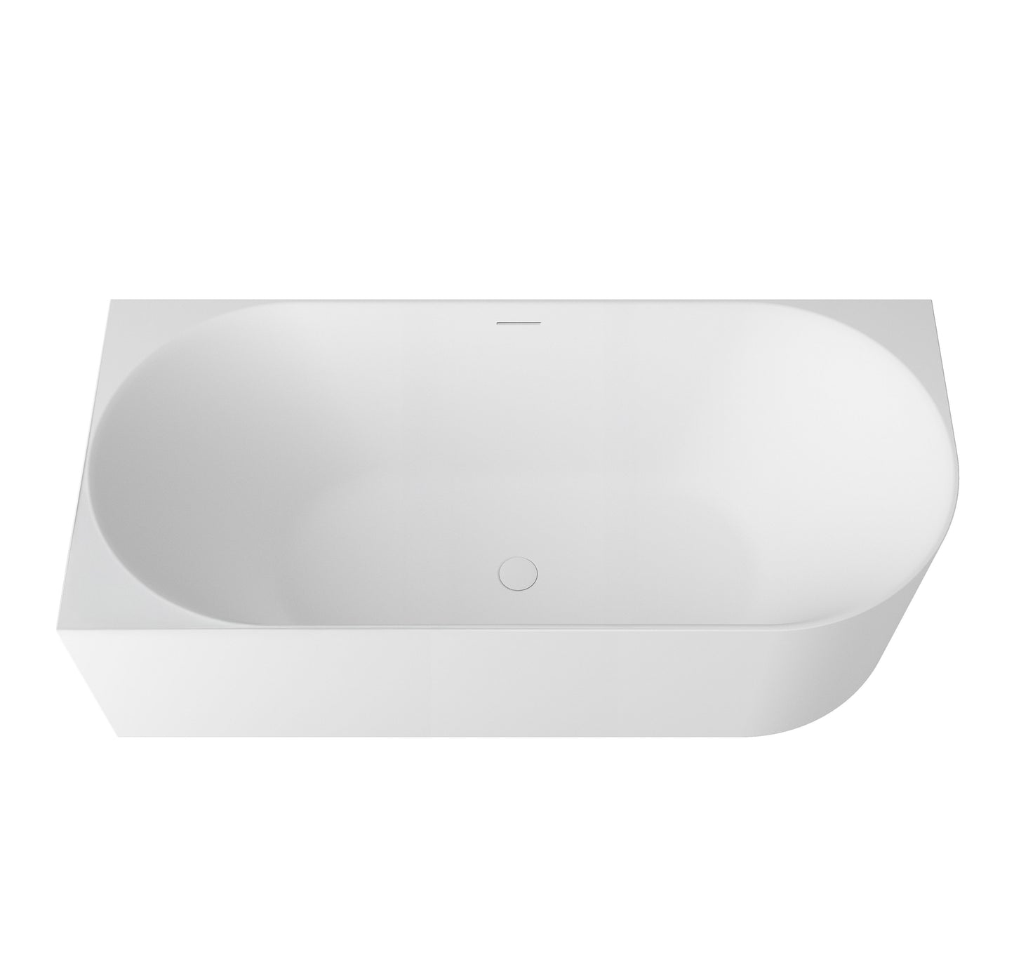 Attica Celine 1700 Matte White Left Corner Bath with Overflow